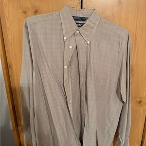 Nautica Green Dress Shirt Professional Cotton Long Sleeve